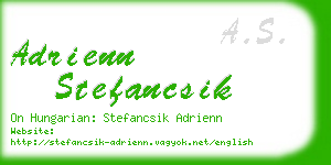 adrienn stefancsik business card